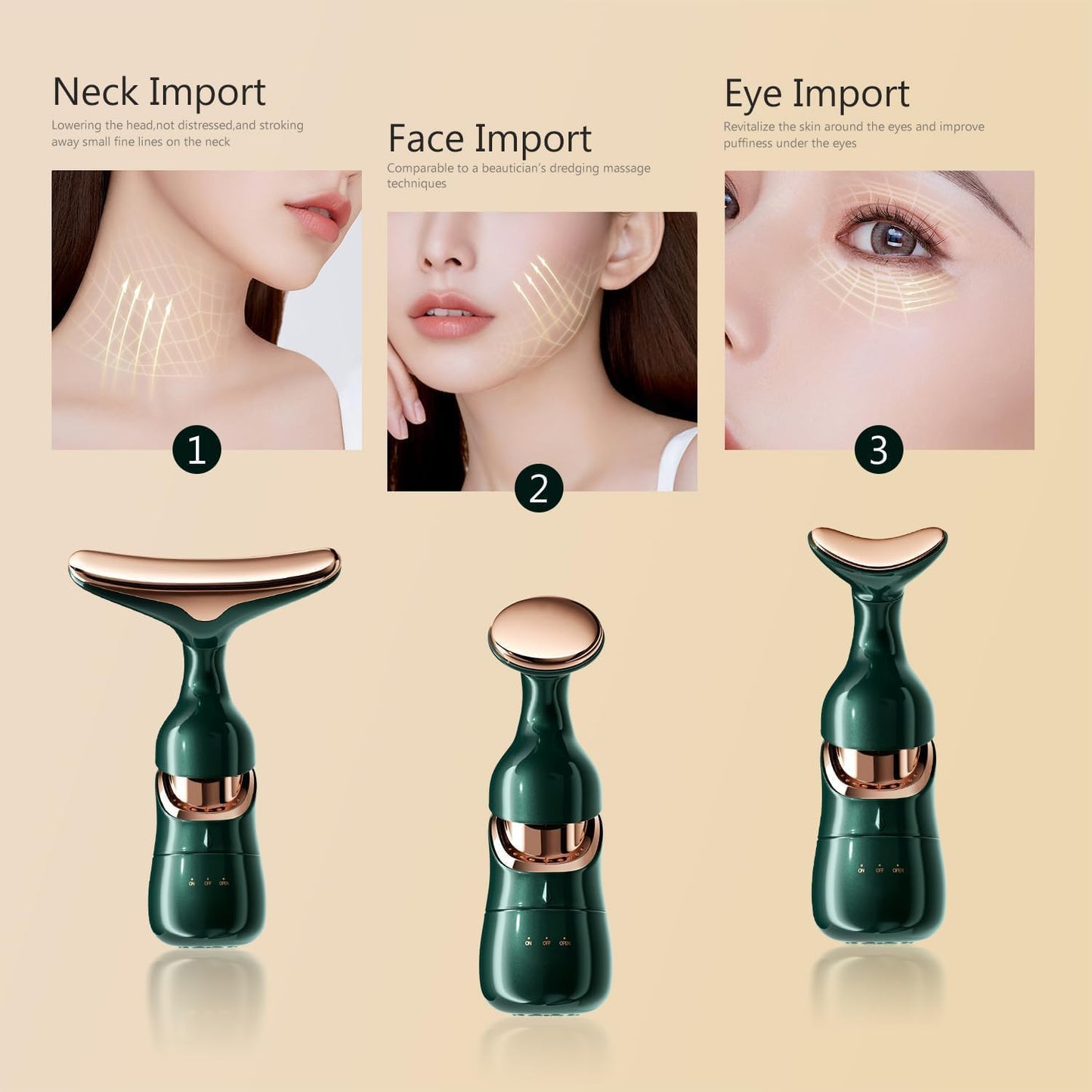 Anti-Wrinkles Face, Neck and Eyes Massager