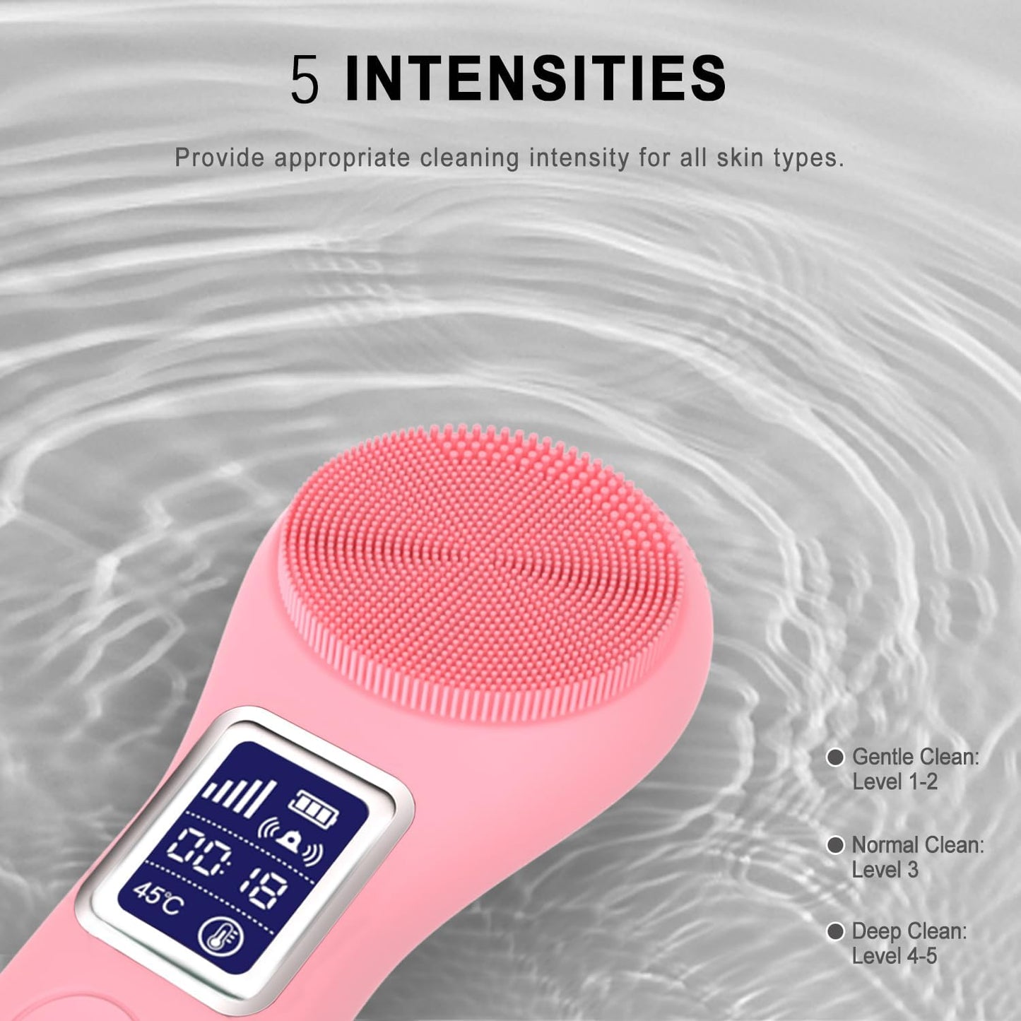 Electric Silicone Sonic Face Scrubber