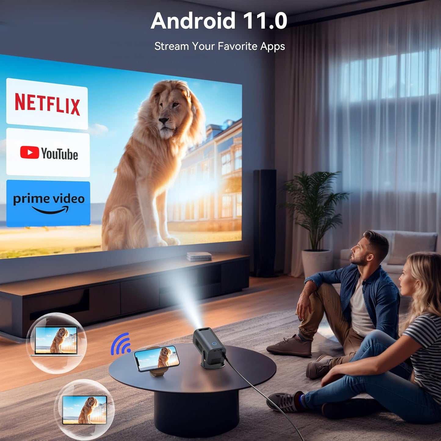 CineStream Mini 4K WiFi Projector