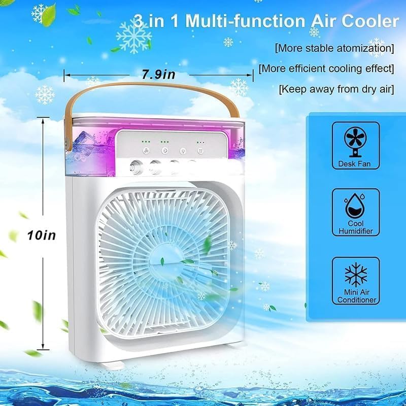 Portable Air Cooler with Humidification Night Light