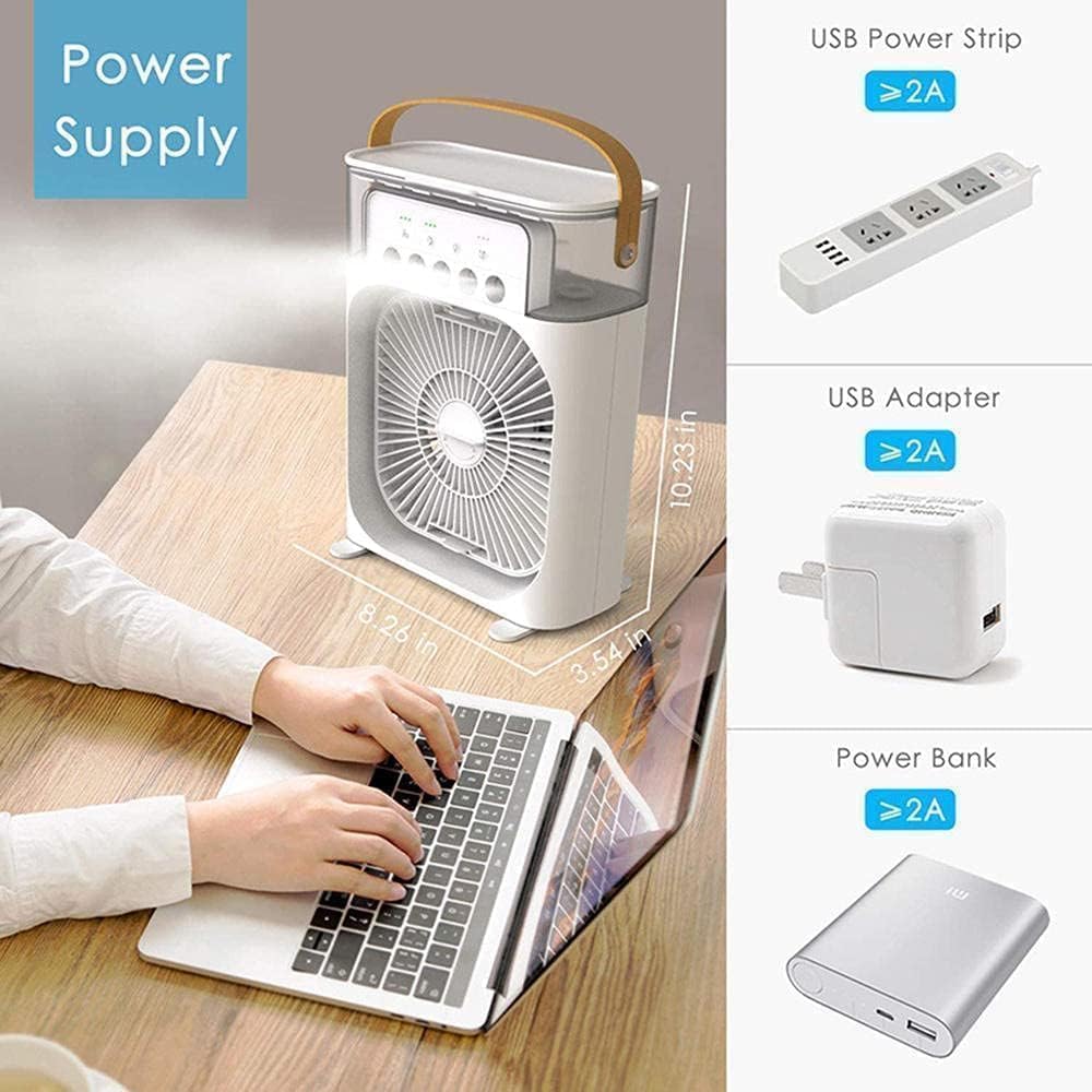 Portable Air Cooler with Humidification Night Light