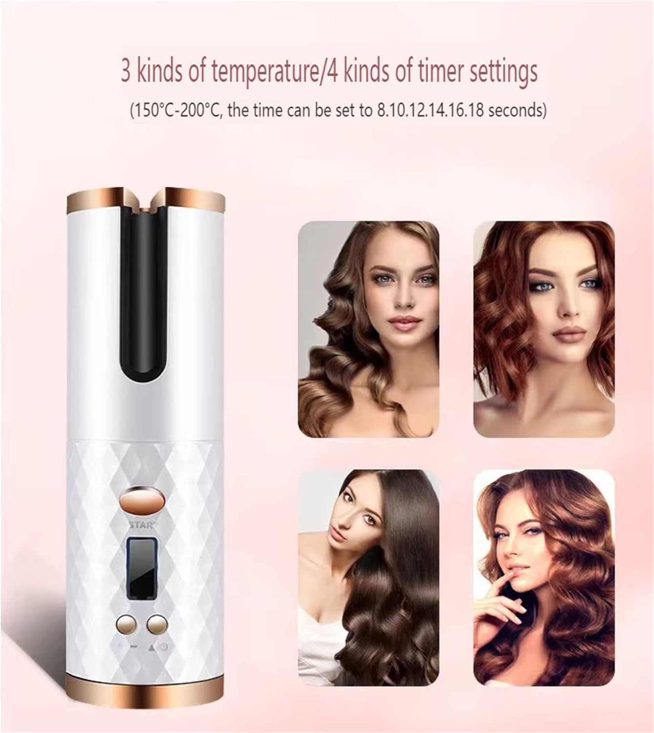 Cordless Automatic Curling Iron