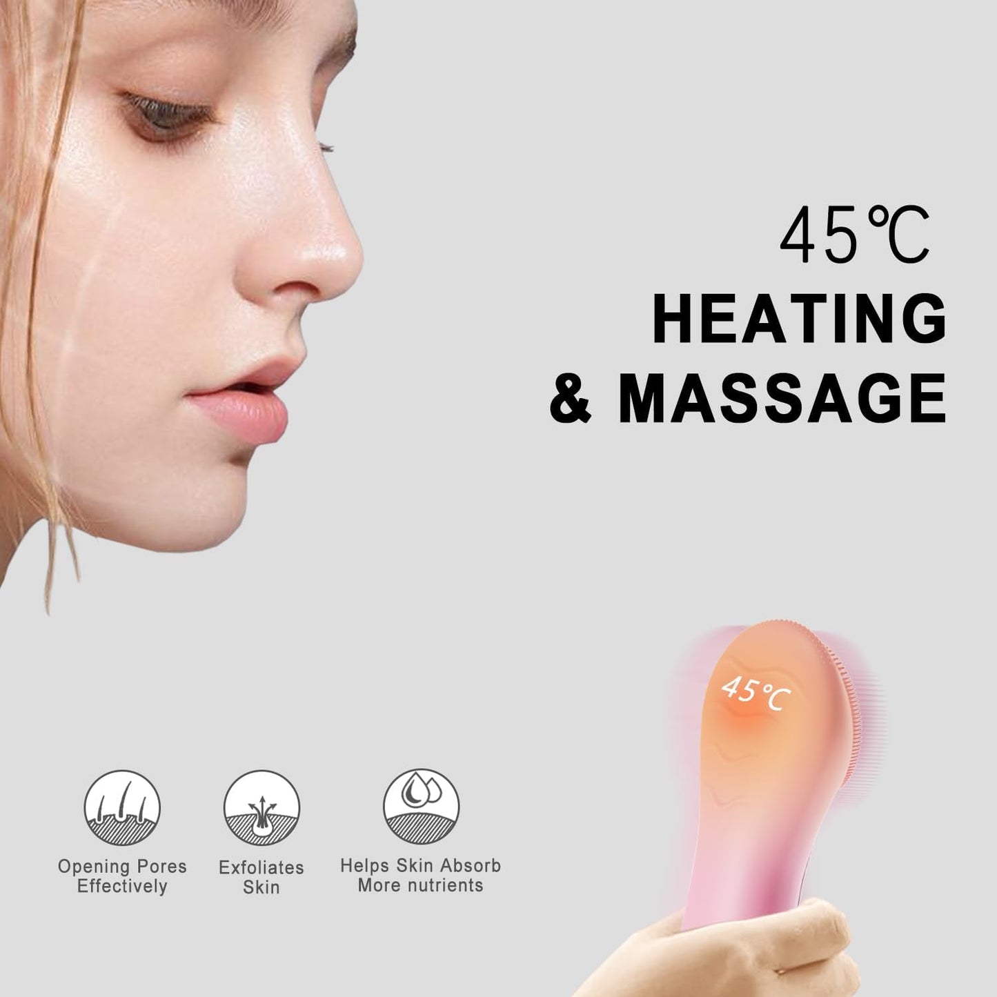 Electric Silicone Sonic Face Scrubber