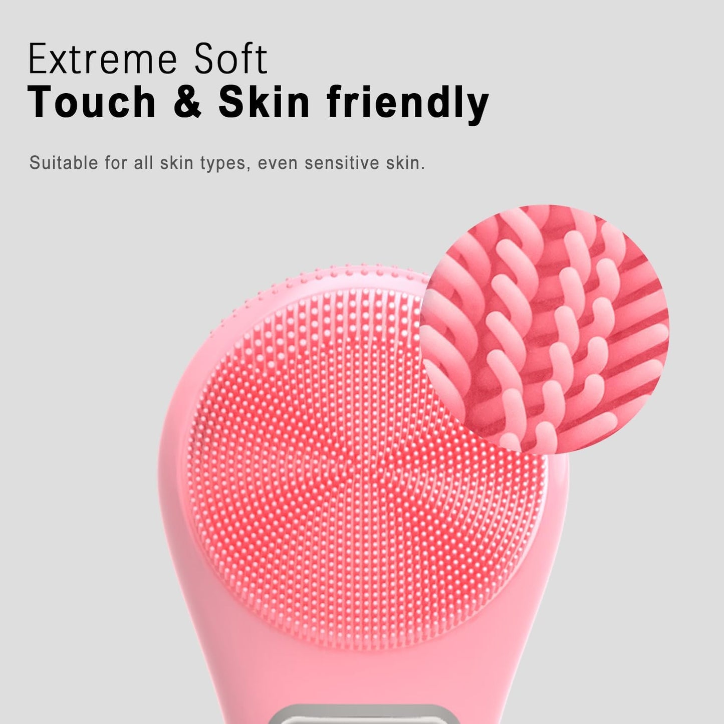 Electric Silicone Sonic Face Scrubber