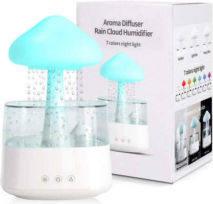 Wood Grain Humidifier, Aroma Diffuser & Ambient Nightlight ! Breathe, Relax, and Rejuvenate in Style! - BONSENI LTD