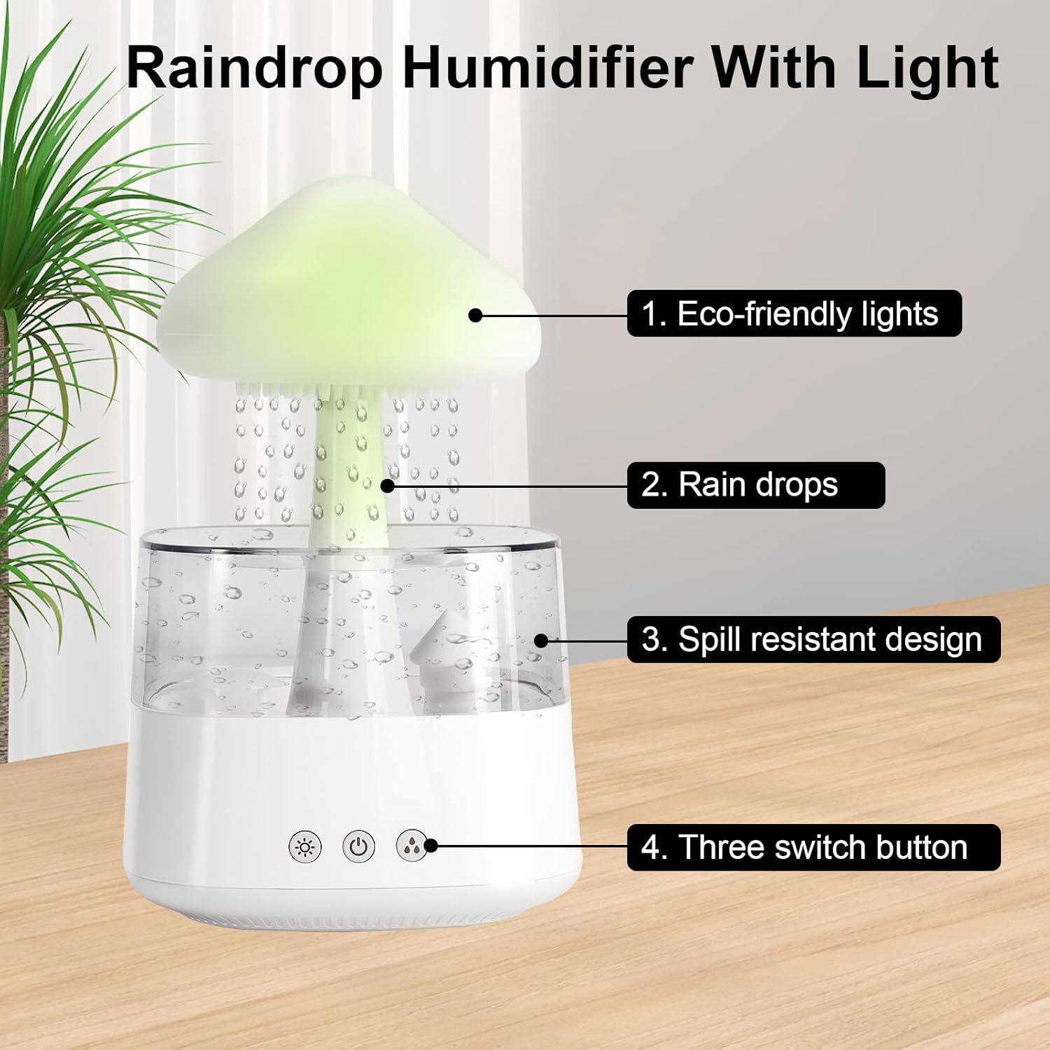 Wood Grain Humidifier, Aroma Diffuser & Ambient Nightlight ! Breathe, Relax, and Rejuvenate in Style! - BONSENI LTD