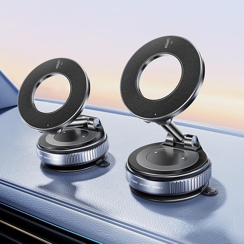 Vacuum Magnetic Car Phone Holder