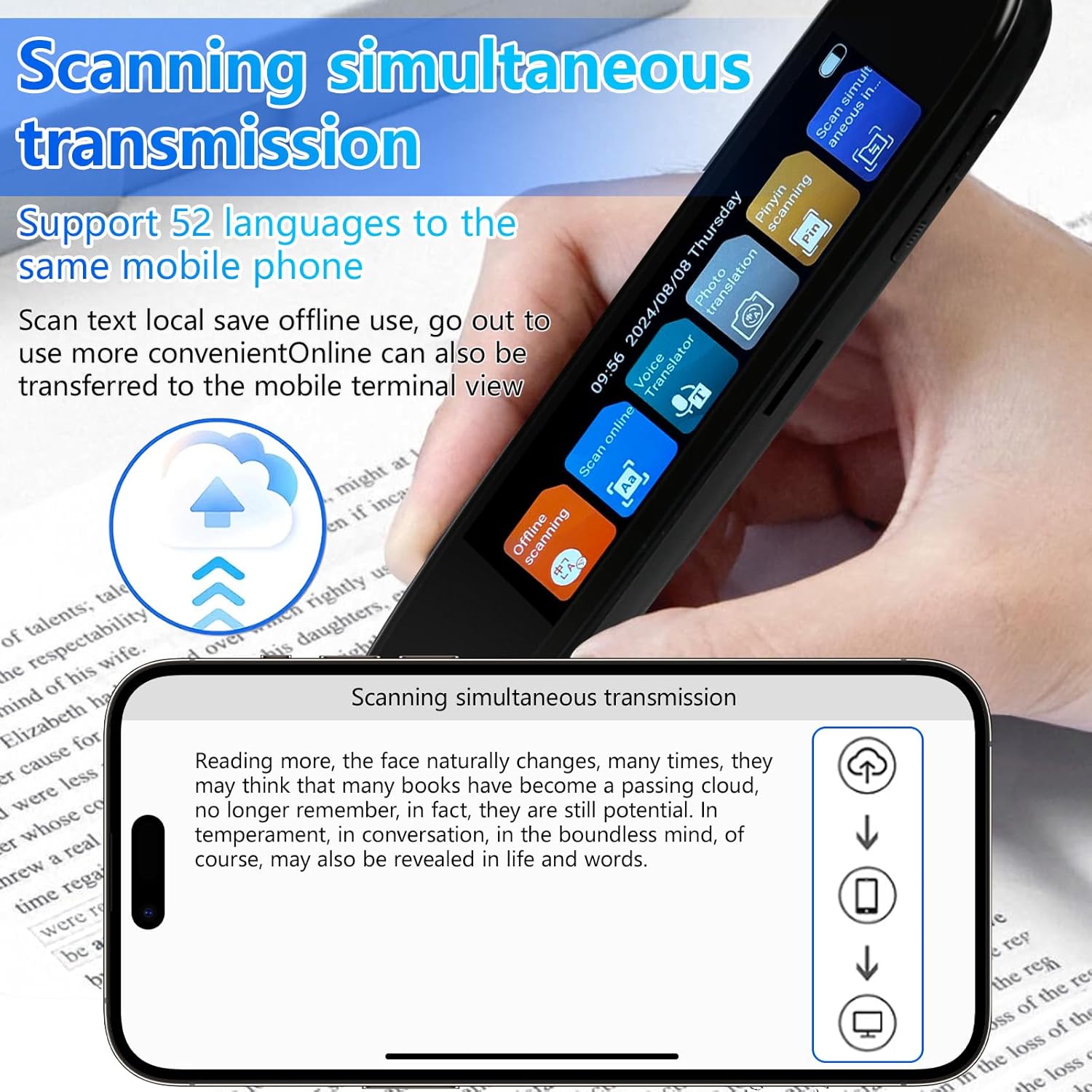Translate 142 Languages Instantly ,  Scanning ,Voice Translation in One Smart Pen - BONSENI LTD