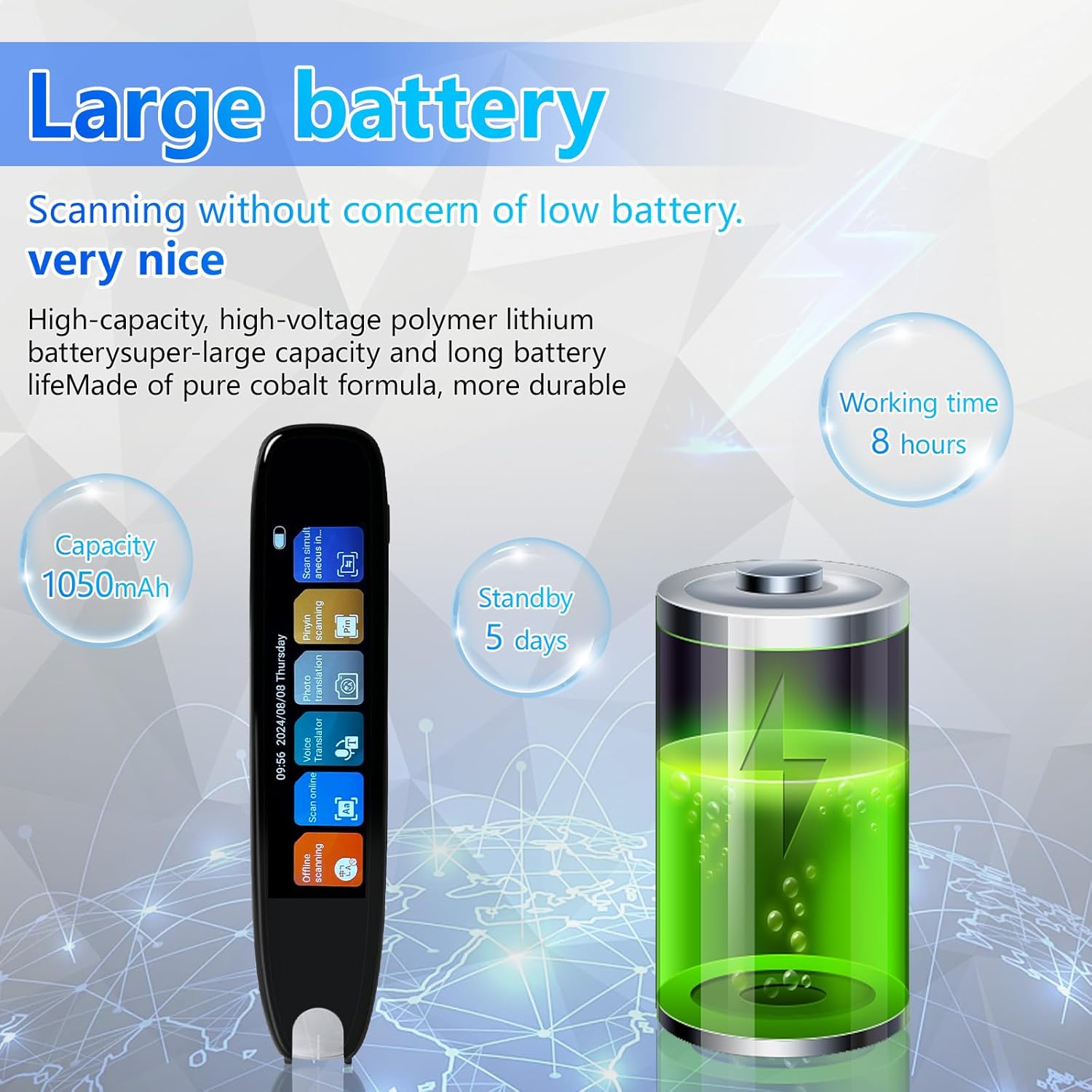 Translate 142 Languages Instantly ,  Scanning ,Voice Translation in One Smart Pen - BONSENI LTD