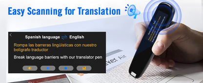 Translate 142 Languages Instantly ,  Scanning ,Voice Translation in One Smart Pen - BONSENI LTD