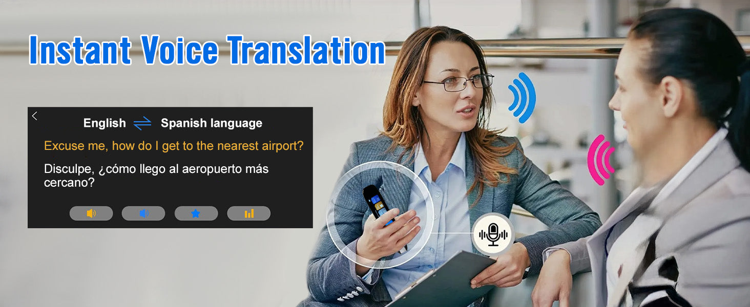 Translate 142 Languages Instantly ,  Scanning ,Voice Translation in One Smart Pen - BONSENI LTD
