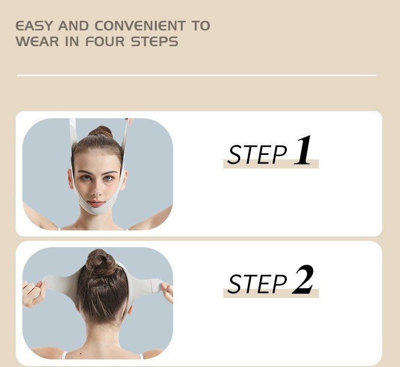 Youthful Look with the V-Lift Rose Face Band